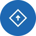 Free Up Arrow Sign Icon