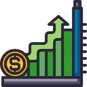 Free Up Trend Money Icon