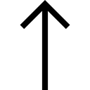 Free Up Arrow Above Icon