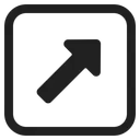 Free Arrow High Contrast Icon