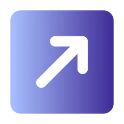 Free Up Right Arrow  Icon