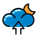 Free Weather Upload Cloud Icon