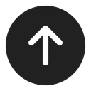 Free Arrow Up Circle Icon