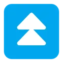 Free Up Button Flat Icon