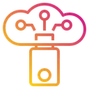 Free Cloud Data Storage Icon