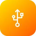 Free Usb Sign Port Icon