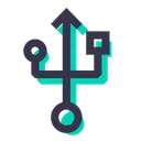 Free Usb Sign Port Icon