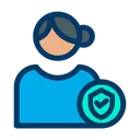Free User Protection Profile Protection Female Profile Icon