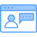 Free Usuario de chat en línea  Icono