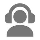 Free Usuario Auriculares Icono