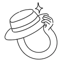 Free Vacation Hat  Icon