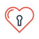 Free Valentine Love Lock Icon