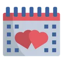 Free Valentine Calendar Date Icon