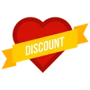 Free Valentine Day Discount Icon