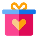 Free Gift Box Love Heart Icon