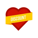 Free Valentine Day Discount Icon