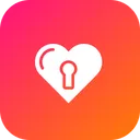 Free Valentine Love Lock Icon