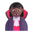 Free Vampire Color Medium Dark Icon