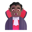 Free Vampire Color Medium Dark Icon