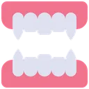 Free Vampire Teeth Dentures Teeth Icon