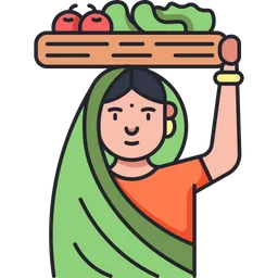 Free Vegetable Vendor  Icon