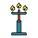 Free Vela Soporte Decoracion Icono