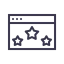 Free Ventana Estrella Favorito Icon