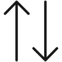 Free Pfeil Verbindung Oben Unten Symbol