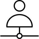 Free Verbundener Benutzer Online Zusammenarbeit Soziale Medien Icon