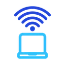 Free Laptop WLAN Signal Symbol