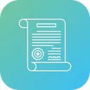 Free Verified Document Certificate Icon