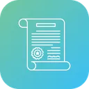 Free Verified Document Certificate Icon