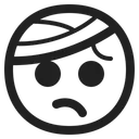 Free Mit Kopfverband Hoch Symbol