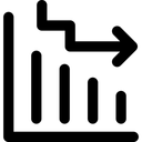 Free Analytik Abnehmend Diagramm Symbol