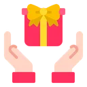 Free Geschenk überreichen  Symbol