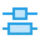 Free Vertical Distribute Center Icon