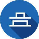 Free Vertical Distribute Center Icon