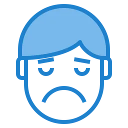 Free Very Sad Emotion Face Emoji Icon