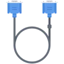 Free VGA Kabel Informationen Symbol