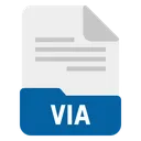 Free Via File Format Icon