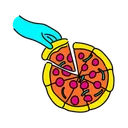 Free Vibrant Pizza Illustration Pizza Food Icon