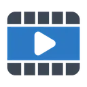 Free Video Filmstrip Play Icon