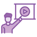 Free Video Conference Presentation Icon