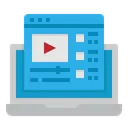 Free Video Player Laptop Icon