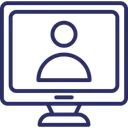 Free Video Call Voice Chatting Computer Screen Icon