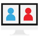 Free Video Conference Communication Video Icon