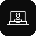 Free Laptop Conference Video Icon