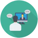 Free Video Chat Conversation Conference Icon