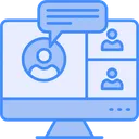 Free Video Conference Video Call Communication Icon