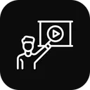 Free Video Conference Presentation Icon